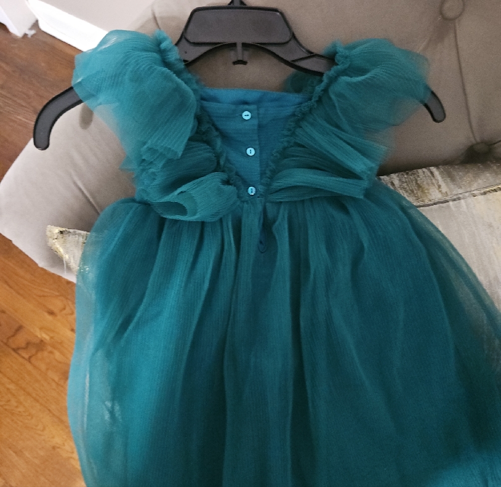 H&M Turquoise Ruffle Kids Dress - Picture 8 of 12